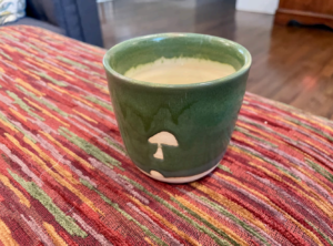Each client at Vital Reset receives a one-of-a-kind mushroom mug to commemorate their psilocybin Oregon experience and personal transformation with legal psychedelics.