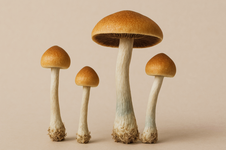 Fresh psilocybe mushrooms used in safe psilocybin treatment in Oregon, with tips for managing blood sugar during a psilocybin experience