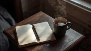 Psilocybin Oregon—daily journaling for psilocybin integration during the two-week window.