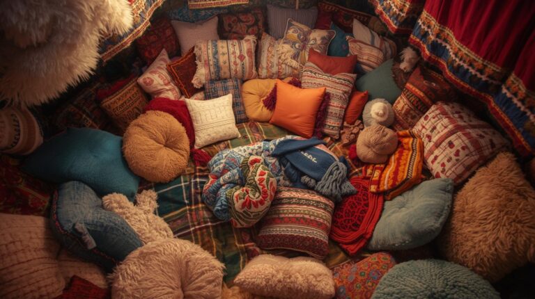 ozy pillow nest in soft light