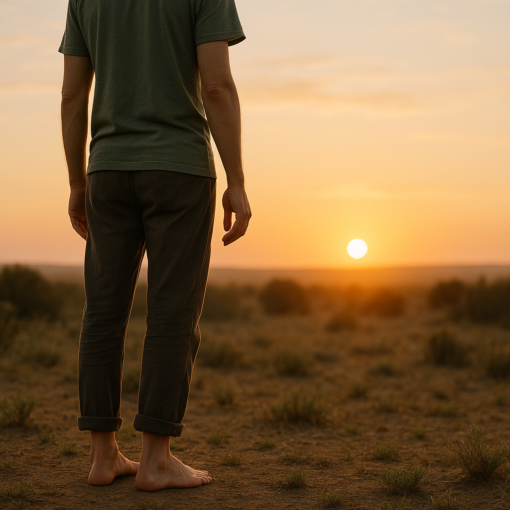 Barefoot Grounding at Sunrise in Oregon – Natural Psilocybin Wellness